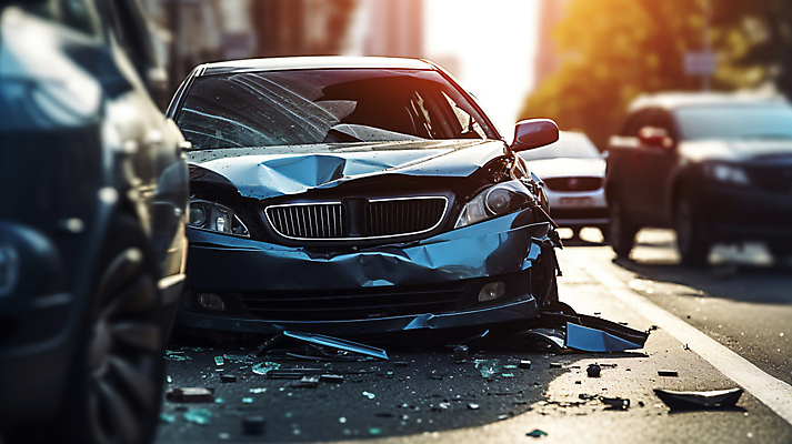 JPG 편집이미지 도로 자동차 사람없음 손상 파편 교통사고 사건 고장 디지털합성 충돌사고 편집실사 AI포토 AI콘텐츠 길 육상교통 컨셉 교통시설 CG 파일형식