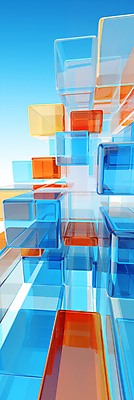 JPG 편집이미지 백그라운드 사람없음 그래픽 파란색 디지털 사각형 주황색 디지털합성 반투명 입체도형 다이나믹 편집소스 이미지편집 편집실사 AI컴퓨터그래픽 AI콘텐츠 도형 컬러 입체 CG 파일형식