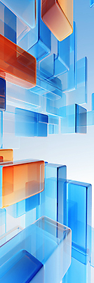 JPG 편집이미지 백그라운드 사람없음 그래픽 파란색 디지털 사각형 주황색 디지털합성 반투명 입체도형 다이나믹 편집소스 이미지편집 편집실사 AI컴퓨터그래픽 AI콘텐츠 도형 컬러 입체 CG 파일형식