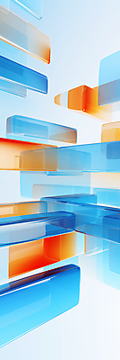 JPG 편집이미지 백그라운드 사람없음 그래픽 파란색 디지털 사각형 주황색 디지털합성 반투명 입체도형 다이나믹 편집소스 이미지편집 편집실사 AI컴퓨터그래픽 AI콘텐츠 도형 컬러 입체 CG 파일형식