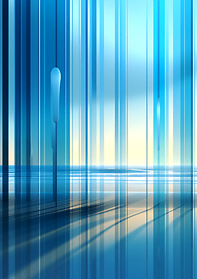 JPG 편집이미지 바다 백그라운드 풍경 사람없음 파란색 줄무늬 공간 기둥 디지털합성 편집소스 이미지편집 편집실사 AI컴퓨터그래픽 AI콘텐츠 건축 컬러 무늬 CG 파일형식