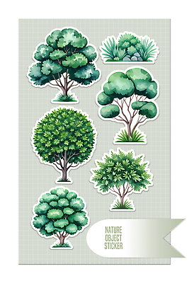PSD 나무 스티커 잎 일러스트 자연 사람없음 초록색 세트 풀 풀잎 오브젝트 엘리먼트 국내일러스트 식물 컬러 풀_식물 생태계 파일형식