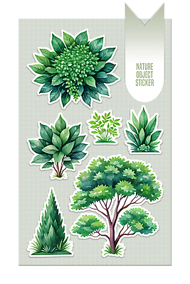 PSD 나무 스티커 잎 일러스트 자연 사람없음 초록색 세트 풀 풀잎 오브젝트 엘리먼트 국내일러스트 식물 컬러 풀_식물 생태계 파일형식