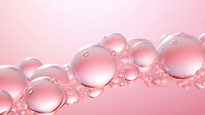PSD 편집이미지 분홍색 백그라운드 사람없음 화장품 거품 물방울 액체 수분 디지털합성 성분 보습 앰플 콜라겐 이미지편집 컬러 뷰티 단백질 파일형식