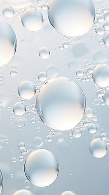 PSD 편집이미지 백그라운드 사람없음 화장품 거품 회색 흰색 물방울 액체 수분 디지털합성 성분 보습 앰플 콜라겐 이미지편집 컬러 뷰티 단백질 파일형식