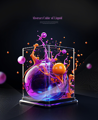 PSD 편집이미지 추상 사람없음 사각형 물방울 원형 액체 큐브 입체 오브젝트 액체표현 튀는물 이미지편집 도형 무늬 순간포착 스플래쉬 파일형식