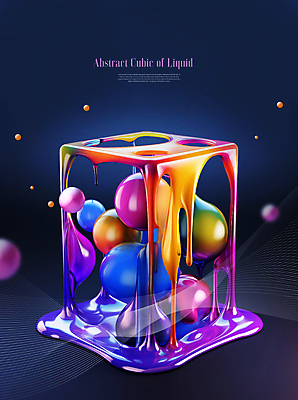 PSD 편집이미지 추상 사람없음 사각형 흐름 물방울 원형 액체 큐브 입체 오브젝트 액체표현 이미지편집 도형 컨셉 무늬 순간포착 파일형식