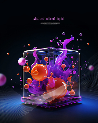 PSD 편집이미지 추상 사람없음 사각형 물방울 원형 액체 큐브 입체 오브젝트 액체표현 튀는물 이미지편집 도형 무늬 순간포착 스플래쉬 파일형식