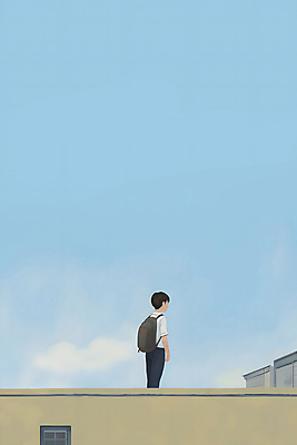 JPG 전신 구름 남자 교복 남학생 가방 일러스트 창문 학교 청소년 하늘 한명 상반신 건물 스쿨라이프 맑음 옥상 십대남자한명만 국내일러스트 AI일러스트 AI콘텐츠 자연요소 1 학생 라이프스타일 건축물 잡화 옷 교육 날씨 사람 남자한명만 십대남자만 파일형식
