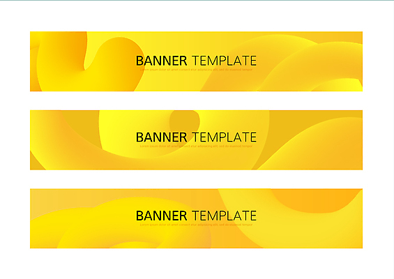 템플릿 배너 배너템플릿 가로배너 백그라운드 곡선 추상 타이포그라피 사람없음 세트 노란색 웨이브 심플 그라데이션 기하학 이미지템플릿 AI파일 문자 선 컬러 무늬 가로 파일형식 벡터