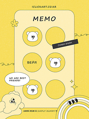 템플릿 편집 캐릭터 디자인 꽃 선 무지개 곰 이야기 타이포그라피 사람없음 노란색 귀여움 메모지 강아지 스토리 이미지템플릿 AI파일 자연요소 식물 동물 문자 컬러 컨셉 포유류 반려동물 사무용품 개 파일형식 벡터