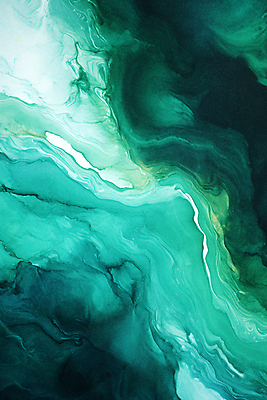 JPG 포스터 백그라운드 일러스트 추상 수채화 사람없음 초록색 물감 국내일러스트 AI일러스트 AI콘텐츠 컬러 무늬 미술도구 파일형식