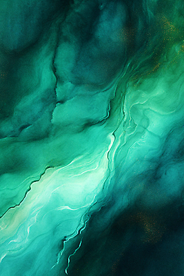 JPG 포스터 백그라운드 일러스트 추상 수채화 사람없음 초록색 물감 국내일러스트 AI일러스트 AI콘텐츠 컬러 무늬 미술도구 파일형식