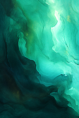 JPG 포스터 백그라운드 일러스트 추상 수채화 사람없음 초록색 물감 국내일러스트 AI일러스트 AI콘텐츠 컬러 무늬 미술도구 파일형식