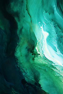 JPG 포스터 백그라운드 일러스트 추상 수채화 사람없음 초록색 물감 국내일러스트 AI일러스트 AI콘텐츠 컬러 무늬 미술도구 파일형식