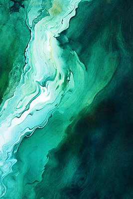 JPG 포스터 백그라운드 일러스트 추상 수채화 사람없음 초록색 물감 국내일러스트 AI일러스트 AI콘텐츠 컬러 무늬 미술도구 파일형식