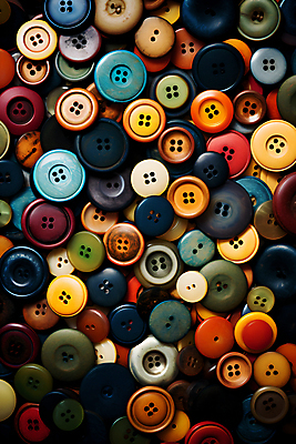 JPG 편집이미지 단추 사람없음 컬러풀 다양 가득함 카피스페이스 편집실사 AI포토 AI콘텐츠 컬러 다수 공백 CG 파일형식