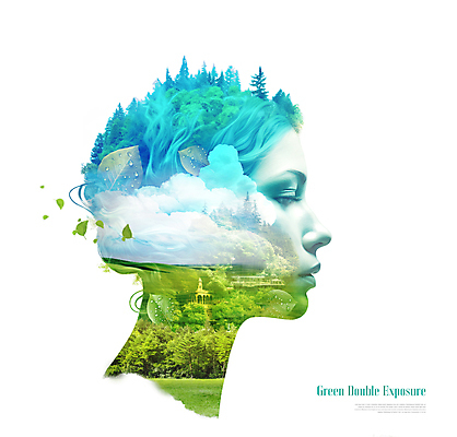 PSD 구름 편집이미지 여자 생각 자연 나뭇잎 한명 성인 옆모습 머리 숲 친환경 다중노출 성인여자한명만 이미지편집 자연요소 1 뷰포인트 잎 촬영기법 사람 신체부위 환경 생태계 여자한명만 성인여자만 파일형식