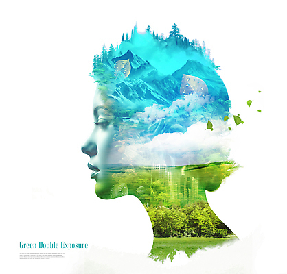 PSD 구름 편집이미지 여자 생각 자연 나뭇잎 산 한명 성인 옆모습 머리 숲 친환경 다중노출 성인여자한명만 이미지편집 자연요소 1 뷰포인트 잎 촬영기법 사람 신체부위 환경 생태계 여자한명만 성인여자만 파일형식