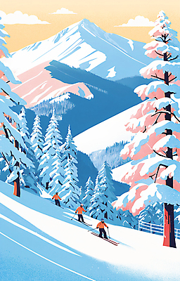 전신 PSD 나무 구름 백그라운드 겨울 일러스트 하늘 스키 스키장 아웃도어 풍경 성인 세명 레포츠 파란색 숲 리프트 슬로프 성인만 겨울풍경 설산 산맥 국내일러스트 자연요소 식물 계절 컬러 레저 겨울스포츠 산 사람 파일형식