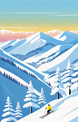 전신 PSD 나무 백그라운드 겨울 일러스트 하늘 스키 스키장 아웃도어 한명 풍경 성인 레포츠 파란색 숲 슬로프 성인한명만 겨울풍경 설산 산맥 국내일러스트 식물 1 계절 컬러 레저 겨울스포츠 산 사람 성인만 파일형식