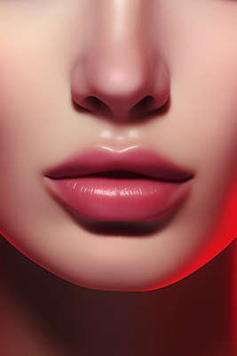 JPG 편집이미지 여자 얼굴 분홍색 한명 근접촬영 성인 매력적 입술 립메이크업 성인여자한명만 편집실사 AI컴퓨터그래픽 AI콘텐츠 1 뷰포인트 컬러 컨셉 사람 신체부위 화장 CG 여자한명만 성인여자만 파일형식