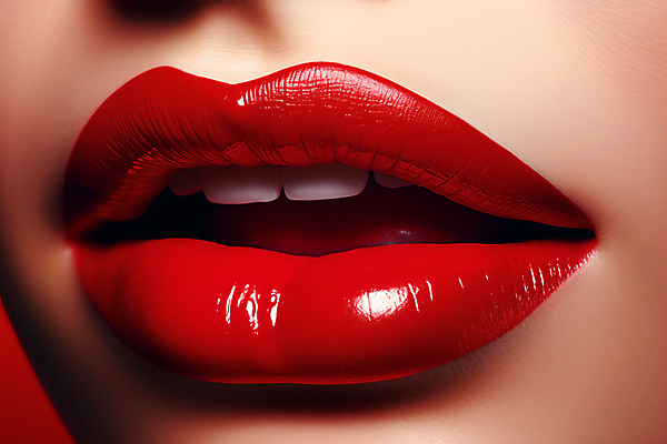 JPG 편집이미지 여자 얼굴 한명 근접촬영 성인 빨간색 매력적 입술 립메이크업 성인여자한명만 편집실사 AI컴퓨터그래픽 AI콘텐츠 1 뷰포인트 컬러 컨셉 사람 신체부위 화장 CG 여자한명만 성인여자만 파일형식