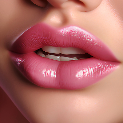 JPG 편집이미지 여자 얼굴 분홍색 한명 근접촬영 성인 매력적 입술 립메이크업 성인여자한명만 편집실사 AI컴퓨터그래픽 AI콘텐츠 1 뷰포인트 컬러 컨셉 사람 신체부위 화장 CG 여자한명만 성인여자만 파일형식