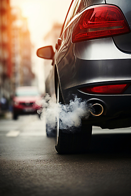 JPG 편집이미지 자동차 사람없음 환경오염 연기 디지털합성 파이프 매연 대기오염 배기가스 배기관 편집실사 AI포토 AI콘텐츠 육상교통 컨셉 CG 파일형식