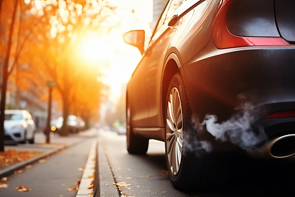 JPG 편집이미지 자동차 사람없음 환경오염 연기 디지털합성 파이프 매연 대기오염 배기가스 배기관 편집실사 AI포토 AI콘텐츠 육상교통 컨셉 CG 파일형식