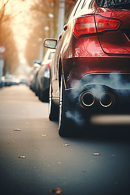 JPG 편집이미지 자동차 사람없음 환경오염 연기 디지털합성 파이프 매연 대기오염 배기가스 배기관 편집실사 AI포토 AI콘텐츠 육상교통 컨셉 CG 파일형식