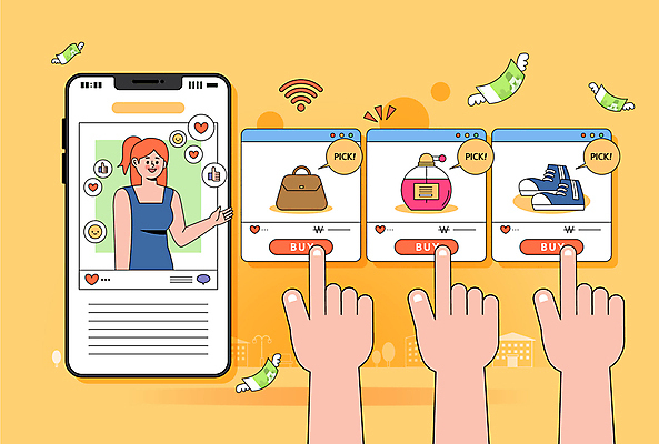 손 여자 운동화 지폐 일러스트 한명 상반신 성인 신체부위 스마트폰 쇼핑 주황색 터치 핸드백 하트 구매 향수 와이파이 따봉 이모티콘 소셜네트워크 성인여자한명만 인터넷방송 인플루언서 2024트렌드 디토소비 국내일러스트 AI파일 모양 1 컬러 신발 돈 가방 사람 핸드폰 스마트기기 유행 화장품 최고 무선인터넷 신조어 여자한명만 성인여자만 파일형식 벡터 2024년 1인미디어 유명인