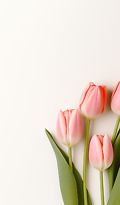 JPG 편집이미지 꽃 분홍색 프레임 사람없음 튤립 카피스페이스 편집실사 AI포토 AI콘텐츠 식물 컬러 공백 CG 파일형식