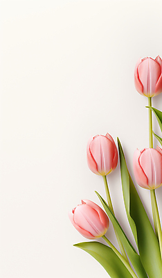 JPG 편집이미지 꽃 분홍색 프레임 사람없음 튤립 카피스페이스 편집실사 AI포토 AI콘텐츠 식물 컬러 공백 CG 파일형식