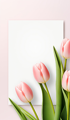 JPG 편집이미지 꽃 종이 분홍색 프레임 사람없음 튤립 편집실사 AI포토 AI콘텐츠 식물 컬러 CG 파일형식