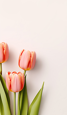 JPG 편집이미지 꽃 분홍색 프레임 사람없음 튤립 카피스페이스 편집실사 AI포토 AI콘텐츠 식물 컬러 공백 CG 파일형식