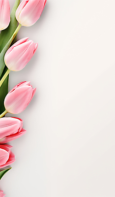 JPG 편집이미지 꽃 분홍색 프레임 사람없음 튤립 카피스페이스 편집실사 AI포토 AI콘텐츠 식물 컬러 공백 CG 파일형식