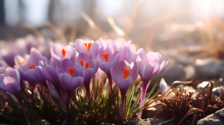 JPG 편집이미지 백그라운드 꽃밭 봄꽃 풍경 근접촬영 사람없음 햇빛 봄 디지털합성 블러효과 사프란 편집소스 편집실사 AI포토 AI콘텐츠 계절 꽃 뷰포인트 태양 향신료 CG 블러 파일형식 효과