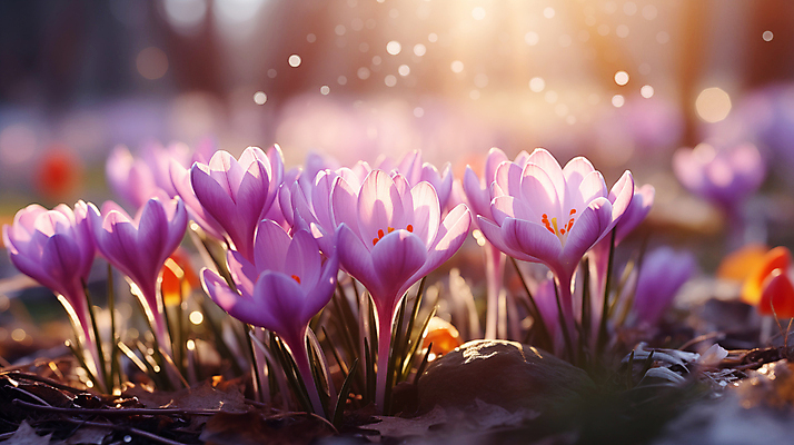 JPG 편집이미지 백그라운드 꽃밭 봄꽃 풍경 근접촬영 사람없음 햇빛 봄 디지털합성 블러효과 사프란 편집소스 편집실사 AI포토 AI콘텐츠 계절 꽃 뷰포인트 태양 향신료 CG 블러 파일형식 효과