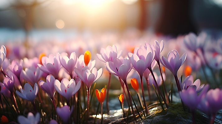 JPG 편집이미지 백그라운드 꽃밭 봄꽃 풍경 근접촬영 사람없음 햇빛 봄 디지털합성 블러효과 사프란 편집소스 편집실사 AI포토 AI콘텐츠 계절 꽃 뷰포인트 태양 향신료 CG 블러 파일형식 효과