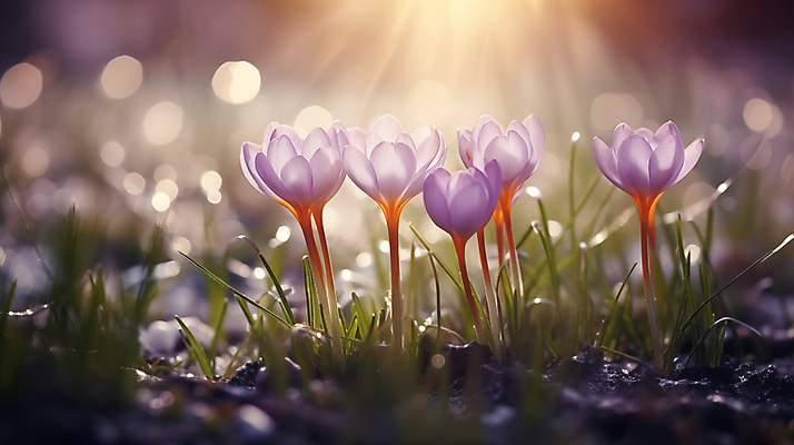 JPG 편집이미지 백그라운드 꽃밭 봄꽃 풍경 근접촬영 사람없음 햇빛 봄 디지털합성 블러효과 사프란 편집소스 편집실사 AI포토 AI콘텐츠 계절 꽃 뷰포인트 태양 향신료 CG 블러 파일형식 효과