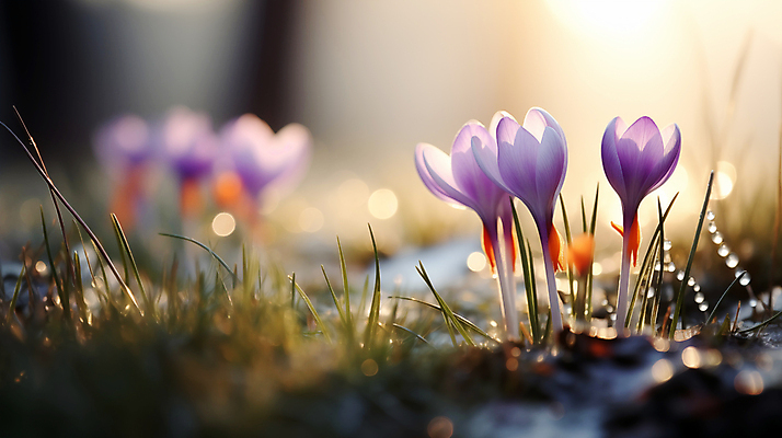 JPG 편집이미지 백그라운드 꽃밭 봄꽃 풍경 근접촬영 사람없음 햇빛 봄 디지털합성 블러효과 사프란 편집소스 편집실사 AI포토 AI콘텐츠 계절 꽃 뷰포인트 태양 향신료 CG 블러 파일형식 효과