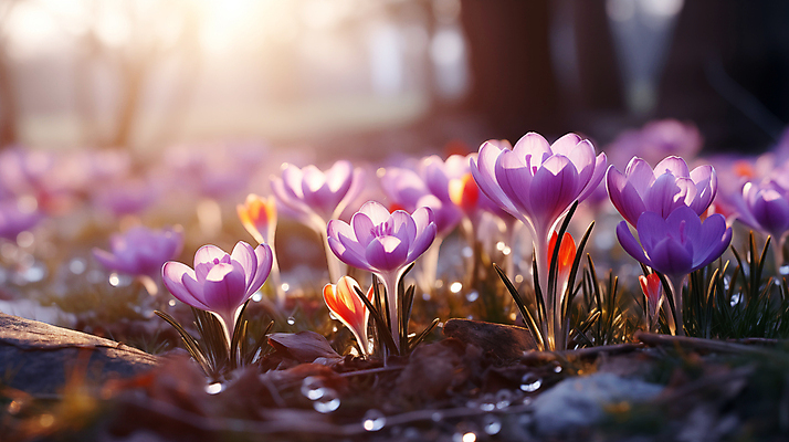 JPG 편집이미지 백그라운드 꽃밭 봄꽃 풍경 근접촬영 사람없음 햇빛 봄 디지털합성 블러효과 사프란 편집소스 편집실사 AI포토 AI콘텐츠 계절 꽃 뷰포인트 태양 향신료 CG 블러 파일형식 효과