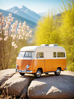 JPG 나무 편집이미지 꽃 자연 산 풍경 잔디 초원 사람없음 주황색 봄 캠핑 바위 디지털합성 캠핑카 편집소스 편집실사 AI포토 AI콘텐츠 식물 계절 컬러 자동차 레저 돌_바위 CG 생태계 파일형식