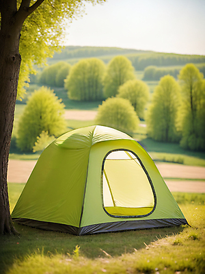 JPG 나무 편집이미지 자연 산 텐트 풍경 잔디 초원 사람없음 연두색 봄 캠핑 디지털합성 편집소스 편집실사 AI포토 AI콘텐츠 식물 계절 레저 캠핑도구 초록색 CG 생태계 파일형식