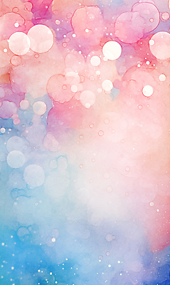 JPG 백그라운드 일러스트 붓터치 수채화 사람없음 컬러풀 거품 번짐 버블 물기포 국내일러스트 AI일러스트 AI콘텐츠 컬러 파일형식 효과