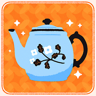 패턴 일러스트 주전자 티타임 잔 사람없음 그래픽 컵 반짝임 컬러풀 빈티지 차 찻주전자 엽서 미니멀 국내일러스트 AI파일 식기 음료 컬러 컨셉 무늬 모션 주방용품 휴식 편지 파일형식 벡터