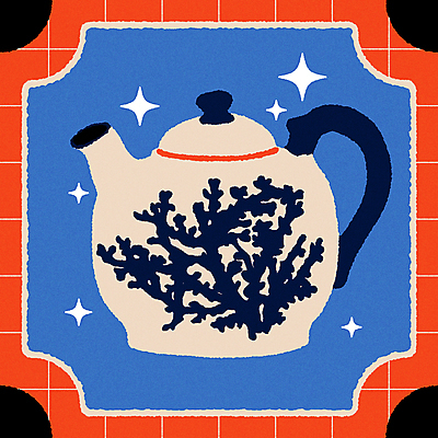 일러스트 주전자 티타임 잔 사람없음 그래픽 컵 반짝임 컬러풀 빈티지 차 찻주전자 엽서 미니멀 국내일러스트 AI파일 식기 음료 컬러 컨셉 모션 주방용품 휴식 편지 파일형식 벡터