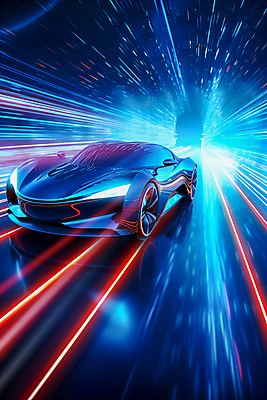 JPG 편집이미지 백그라운드 자동차 미래 사람없음 빛 반사 속도 네온 편집실사 AI컴퓨터그래픽 AI콘텐츠 육상교통 컨셉 CG 파일형식