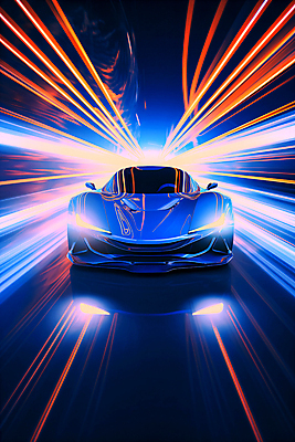 JPG 편집이미지 백그라운드 자동차 미래 사람없음 빛 반사 속도 네온 편집실사 AI컴퓨터그래픽 AI콘텐츠 육상교통 컨셉 CG 파일형식